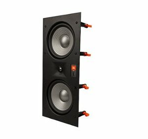 JBL - Studio 2 Dual 8" 2-Way In-Wall Speaker - black