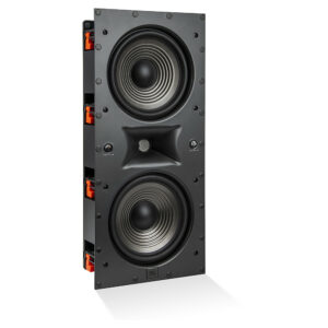 JBL - Studio 6 Dual-6.5" 2-Way In-Wall Speaker with Compression Tweeter - Black