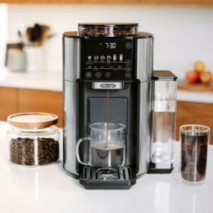 De'Longhi - TrueBrew Automatic Single Serve, 8 oz to 24 oz Coffee Maker with Bean Extract Technology - Stainless Steel