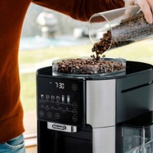 De'Longhi - TrueBrew Automatic Single Serve, 8 oz to 24 oz Coffee Maker with Bean Extract Technology - Stainless Steel