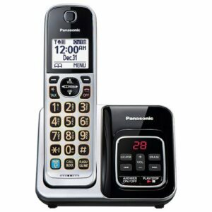 Panasonic - KX-TGD890S DECT 6.0 Expandable Cordless Phone System with Bluetooth Pairing for Wireless Headphones - Silver