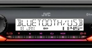 JVC - Bluetooth Digital Media (DM) Receiver with Glare Free Display and Variable Color - Black