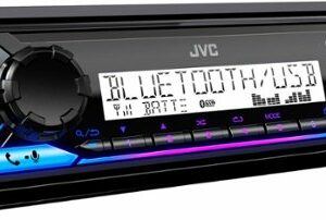 JVC - Bluetooth Digital Media (DM) Receiver with Glare Free Display and Variable Color - Black