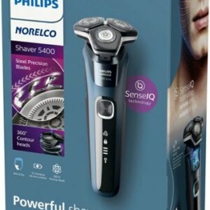 Philips Norelco - Shaver 5400, Rechargeable Wet & Dry Shaver with Pop-Up Trimmer, S5880/81 - Blue