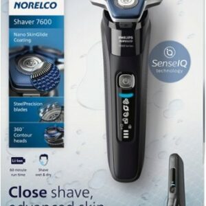 Philips Norelco - Shaver 7600, Rechargeable Wet & Dry Electric Shaver with SenseIQ Technology, S7886/84 - Black