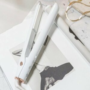 T3 - SinglePass StyleMax Professional 1" Flat Iron - White & Rose Gold