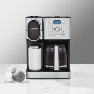 Cuisinart - 12 Cup 2-In-1 Coffee Center Coffeemaker - Black Stainless Steel