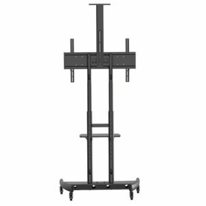 Kanto - Rolling TV Stand/AV Cart for Most 55" to 86" TVs and Interactive Displays - Black