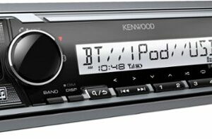 Kenwood - Bluetooth Digital Media (DM) Marine Receiver with Satellite Radio-Ready - Silver