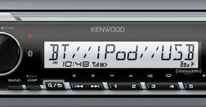 Kenwood - Bluetooth Digital Media (DM) Marine Receiver with Satellite Radio-Ready - Silver