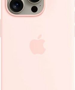 Apple - iPhone 15 Pro Silicone Case with MagSafe - Light Pink