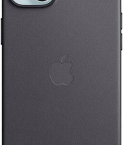 Apple - iPhone 15 Plus FineWoven Case with MagSafe - Black