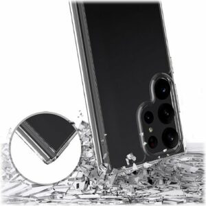 SaharaCase - Hybrid-Flex Hard Shell Series Case for Samsung Galaxy S23 Ultra - Clear