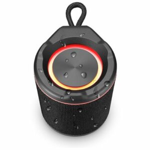 iLive - Light Up Wireless Waterproof Fabric Speaker - Black