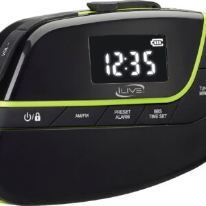 iLive - Armband Radio - Black With Bright Green Trim