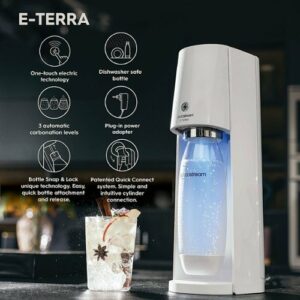 SodaStream - E-TERRA Sparkling Water Maker - White