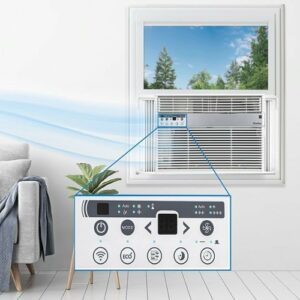 Danby - DAC145EB6WDB-6 700 Sq. Ft. 14,500 BTU Window Air Conditioner with WIFI - White