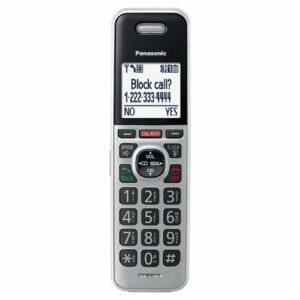 Panasonic - KX-TGFA97S Cordless Expansion Handset for KX-TGF94x and KX-TGF97x Series Cordless Phone Systems - Silver