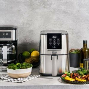 Bella Pro Series - 4-qt. Slim Digital Air Fryer - Stainless Steel