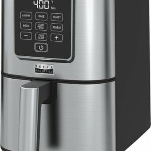 Bella Pro Series - 4-qt. Slim Digital Air Fryer - Stainless Steel