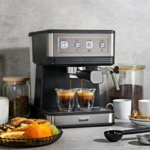 Bella Pro Series - Espresso Machine with 20 Bars of Pressure - Stainless Steel