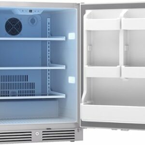 Zephyr - Presrv 24 in. 99-Can Single Zone Outdoor Refrigerator - Stainless Steel