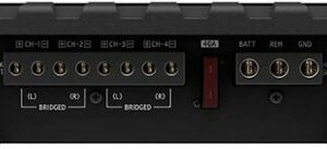 Alpine - S-Series Class D Bridgeable Multichannel Amplifier with Variable Crossovers - Black