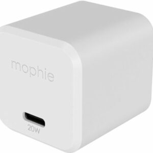 mophie - Power Adapter USB-C 20W GAN - White