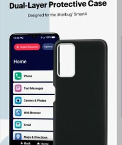 Lively™ - Dual-Layer Hard Shell Case for Jitterbug Smart4 - Black