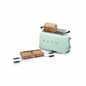 SMEG TSF02 4-Slice Long Wide-Slot Toaster - Pastel Blue