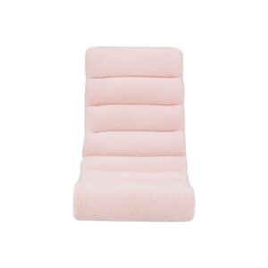 Linon Home Décor - Kendon Plush Faux Sherpa Rocking Gaming Chair - Pink