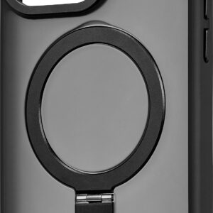 Insignia™ - Hard-Shell Case with MagSafe Kickstand for iPhone 15 Pro Max - Black