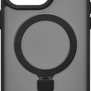 Insignia™ - Hard-Shell Case with MagSafe Kickstand for iPhone 15 Pro Max - Black