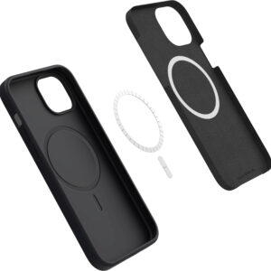 Insignia™ - Silicone Case with MagSafe for iPhone 15 Plus - Black