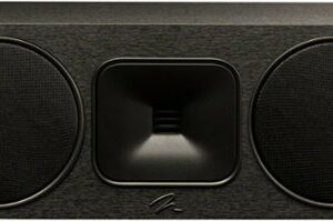 MartinLogan - Motion Foundation C1 2.5-Way Center Channel Speaker with Dual 5.5” Midbass Drivers (Each) - Black