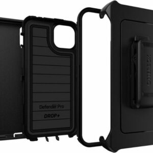 OtterBox - Defender Series Pro Hard Shell for Apple iPhone 15 Plus and Apple iPhone 14 Plus - Black