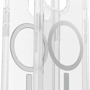 OtterBox - Symmetry Series Hard Shell for MagSafe for Apple iPhone 15, Apple iPhone 14, and Apple iPhone 13 - Clear