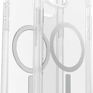 OtterBox - Symmetry Series Hard Shell for MagSafe for Apple iPhone 15 Plus and Apple iPhone 14 Plus - Clear