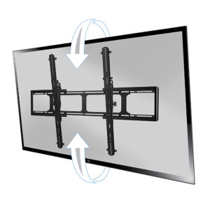 Sanus - Tilt TV Wall Mount for Most 40" - 110" TVs up to 300lbs - Tilts down to reduce glare - Black