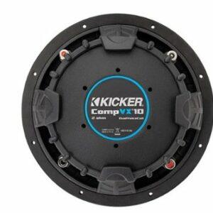 KICKER - CompVX 10" Dual-Voice-Coil 2-Ohm Subwoofer - Black