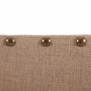 Linon Home Décor - Reis Medium Burlap Nailhead Bulletin Board - Natural