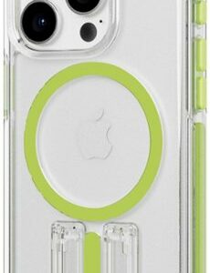 Tech21 - EvoCrystal Kick Case with MagSafe for Apple iPhone 15 Pro - Lime