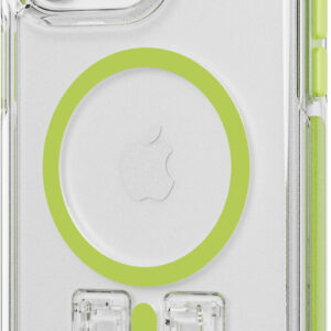 Tech21 - EvoCrystal Kick Case with  MagSafe for Apple iPhone 15 Pro Max - Lime