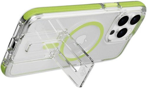 Tech21 - EvoCrystal Kick Case with  MagSafe for Apple iPhone 15 Pro Max - Lime