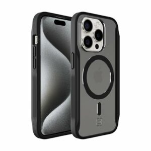 Incipio - AeroGrip Hard Shell Case with MagSafe for Apple iPhone 15 Pro - Stealth Black