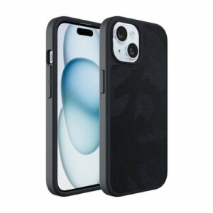 Incipio - cru. Protective Hard Shell Case with MagSafe for Apple iPhone 15 - Navy Camo