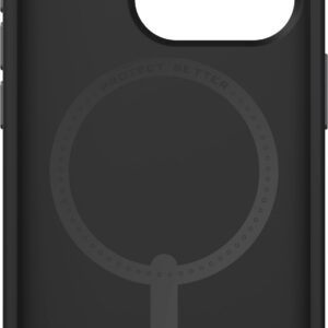 ZAGG - London Snap MagSafe Compatible Case with Stylish Fabric Exterior for Apple iPhone 15 Pro - Black