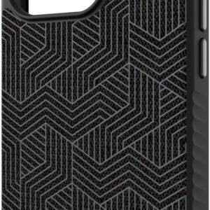 ZAGG - London Snap MagSafe Compatible Case with Stylish Fabric Exterior for Apple iPhone 15 Pro - Black