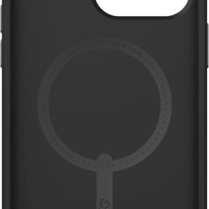 ZAGG - London Snap MagSafe Compatible Case with Stylish Fabric Exterior for Apple iPhone 15 Pro Max - Black