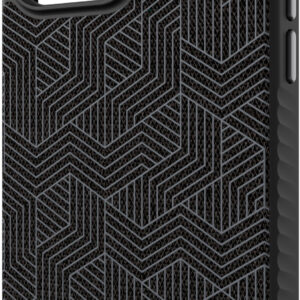 ZAGG - London Snap MagSafe Compatible Case with Stylish Fabric Exterior for Apple iPhone 15 Pro Max - Black